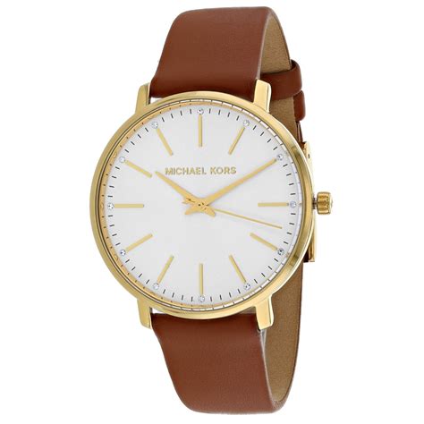 michael kors brown leather watch|michael kors female watches.